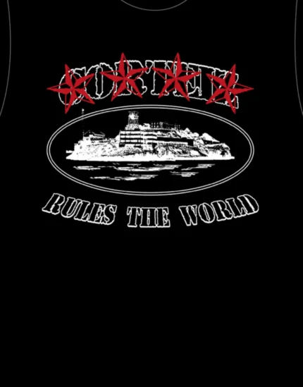 Corteiz 4 Starz Alcatraz T Shirt Black 1.webp