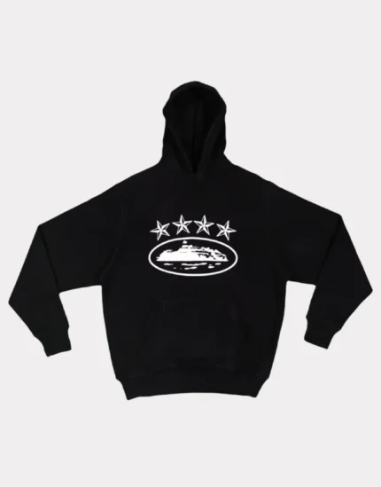 Corteiz 4Starz Alcatraz Hoodie Black 2.webp