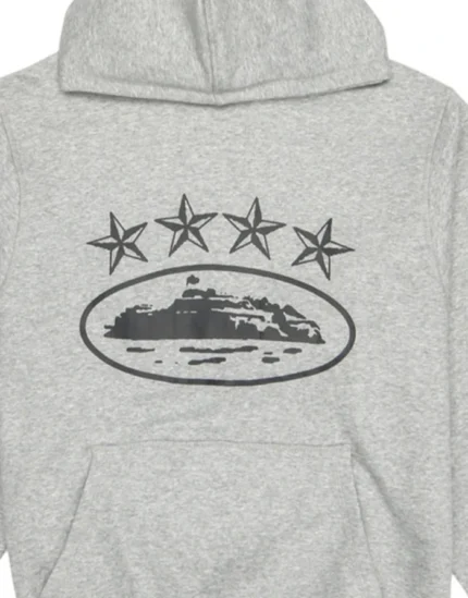 Corteiz 4Starz Alcatraz Hoodie Grey 1.webp