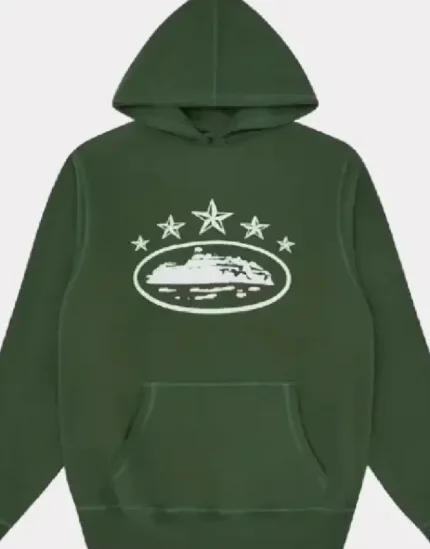 Corteiz 5 Starz Alcatraz Hoodie Green 1.webp