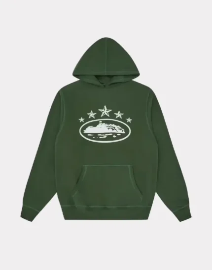 Corteiz 5 Starz Alcatraz Hoodie Green 3.webp