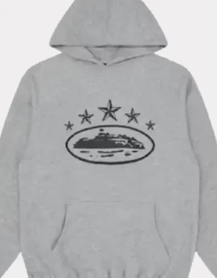 Corteiz 5 Starz Alcatraz Hoodie Grey 1.webp