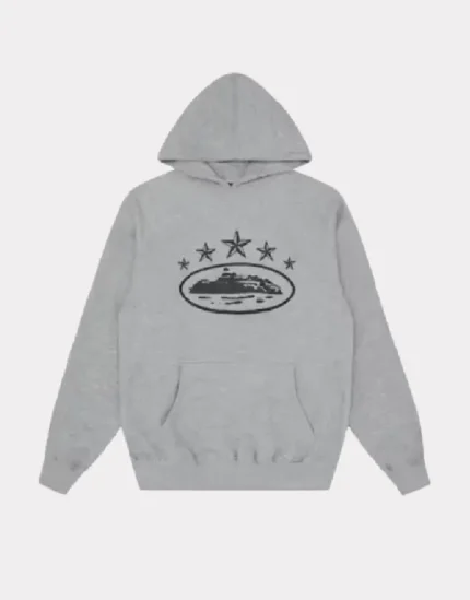 Corteiz 5 Starz Alcatraz Hoodie Grey 2.webp