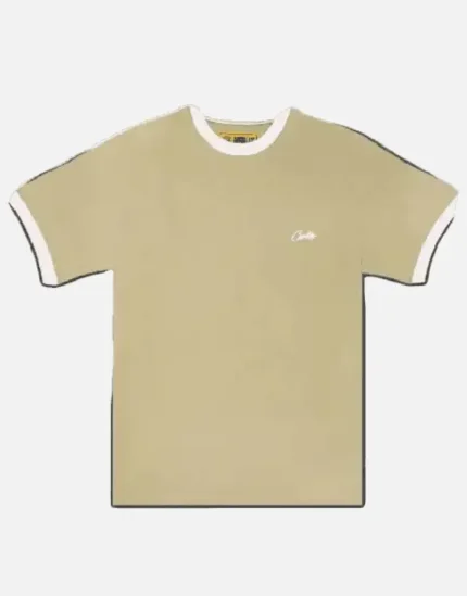 Corteiz Allstarz Ribbed T Shirt In Light Khaki 2.webp