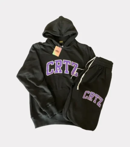 Corteiz Dropout Tracksuit BlackPurple 1.webp